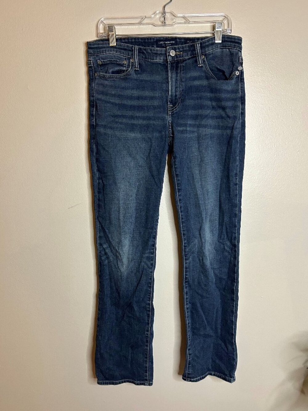 Lucky Brand Jeans 10 30 Straight Leg Casual Stretch Modest Medium Wash Western